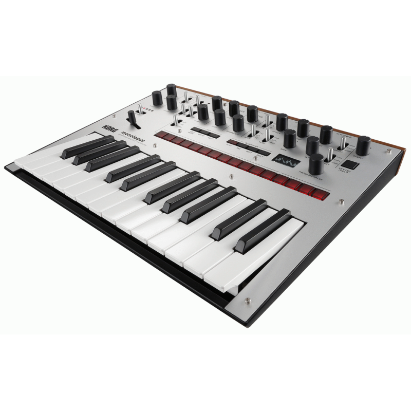 Korg Monologue Silver Monophonic Analog Synthesizer 25-Key with Step Sequencer and Programmable Features — view 2
