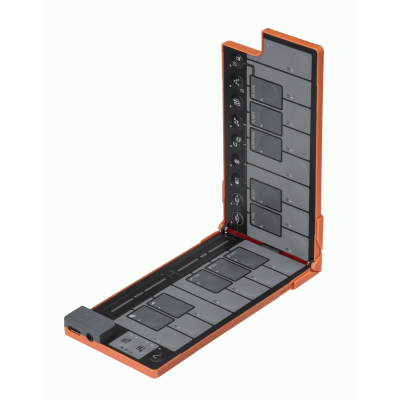 KORG nanoKEY Fold 25 Key Foldable MIDI Keyboard Lava Orange — view 3