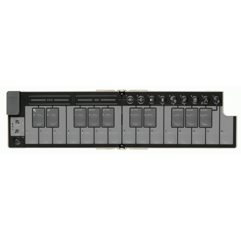 Korg NanoKey Fold 25-Key Foldable MIDI Keyboard Sand Beige
