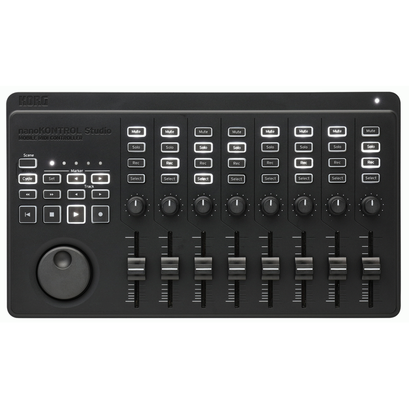 KORG nanoKONTROL Studio Wireless MIDI Controller with Transport Keys and Mixer Section — view 2