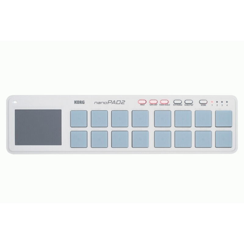 Korg nanoPAD2 Drum Pad Controller with 16 Pads and X-Y Touchpad