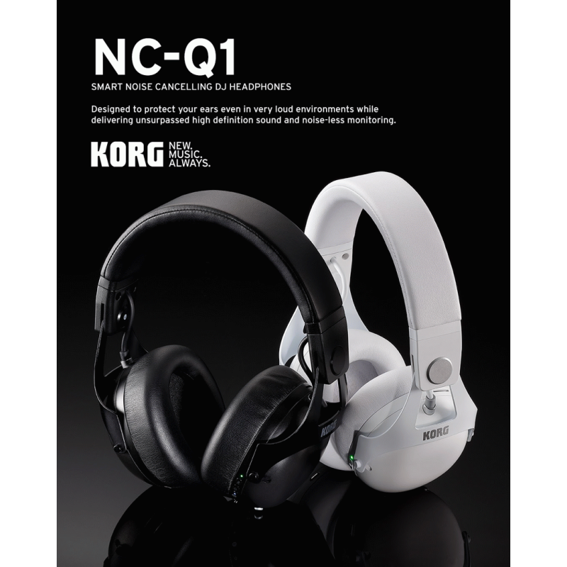 Korg NC-Q1 Noise Cancelling Headphones Black — view 4
