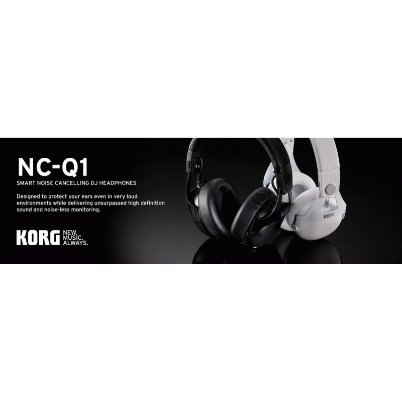 Korg NC-Q1 Noise Cancelling Headphones Black — view 5
