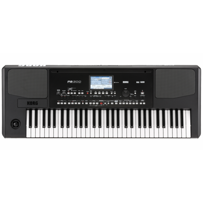 KORG Pa300 Professional Arranger Keyboard with RX Technology, TFT TouchView Display, 950 Sounds, 64 Drum Kits, and SongBook Feature