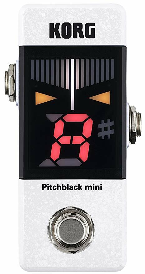 Korg Pitchblack White Mini Chromatic Pedal Tuner