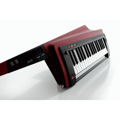 KORG RK-100S2 37-Key Keytar Synthesizer - Red Finish, Ergonomic Design, 200 Presets, Built-in Arpeggiator, Unique Wood Grain — view 6