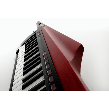KORG RK-100S2 37-Key Keytar Synthesizer - Red Finish, Ergonomic Design, 200 Presets, Built-in Arpeggiator, Unique Wood Grain — view 4