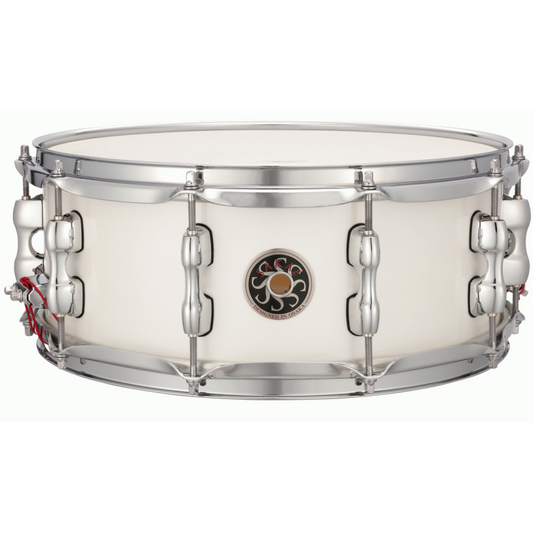 Sakae Osaka Heritage 14 x 5.5 Evolved Maple Snare - Pearl White
