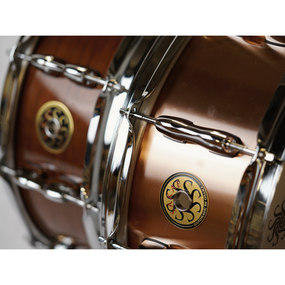Sakae Osaka Heritage Custom 14 x 6.5 Walnut Snare Drum — view 2