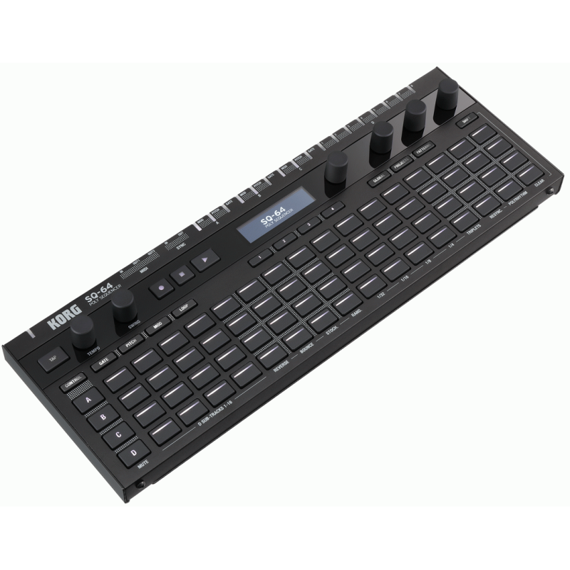 KORG SQ-64 Polyphonic Step Sequencer with 64 Step Pad Matrix and Multiple Connectivity Options — view 3