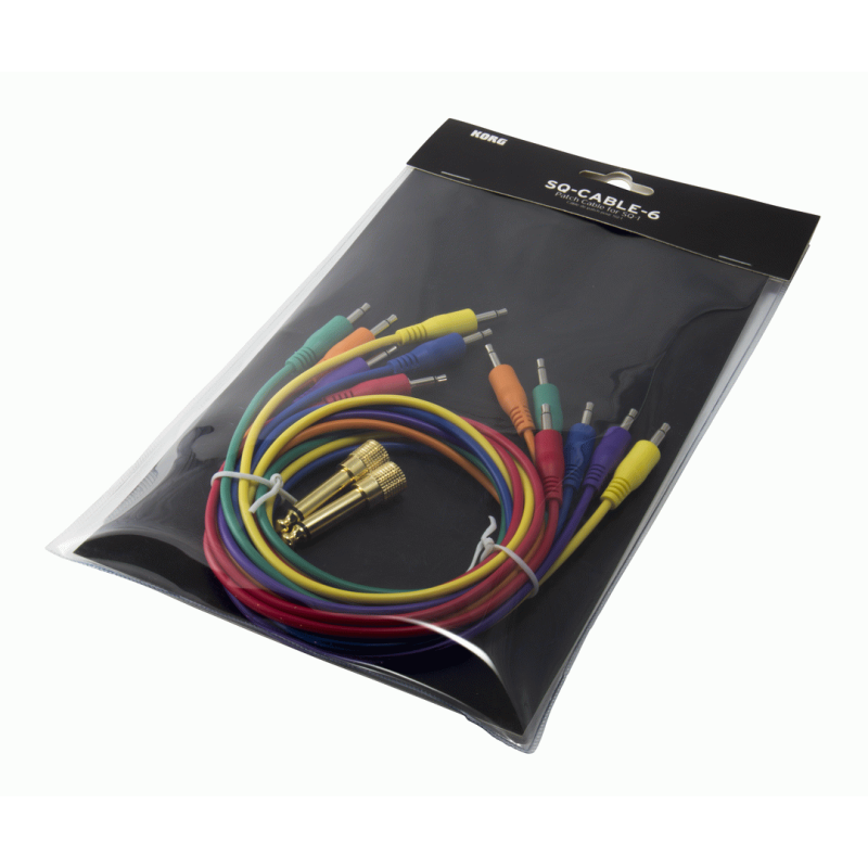 Korg SQ Cable Kit with 6 Monaural Mini-Patch Cables and Adapters for SQ-1 Connections — view 2