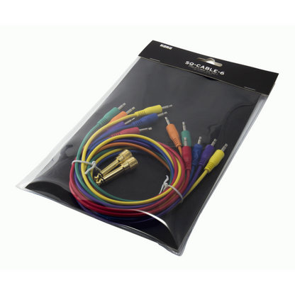 Korg SQ Cable Kit with 6 Monaural Mini-Patch Cables and Adapters for SQ-1 Connections — view 2