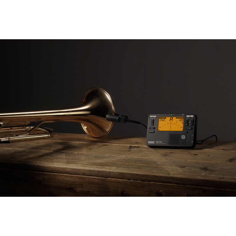 Korg TM-70 Tuner Metronome Black - Compact, High-Precision Tuner and Metronome with Improved Visibility and Sound Quality, Made in Japan — view 4