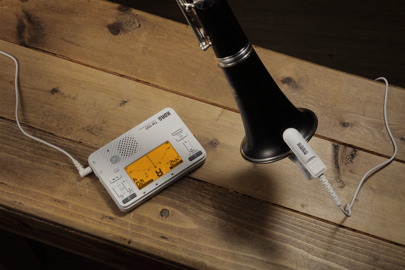 Korg TM-70 Tuner Metronome with Contact Mic - White — view 4