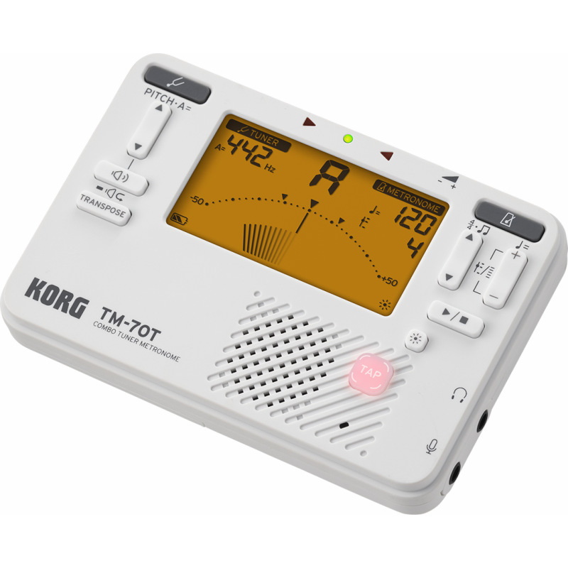 KORG TM-70 Tuner Metronome - Compact, High-Precision with Improved Display, Transpose Function, Long Battery Life, Made in Japan — view 2