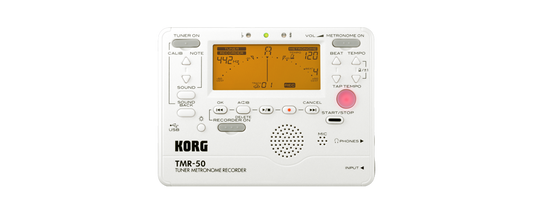Korg TMR-50 Metronome Rocorder Combo White