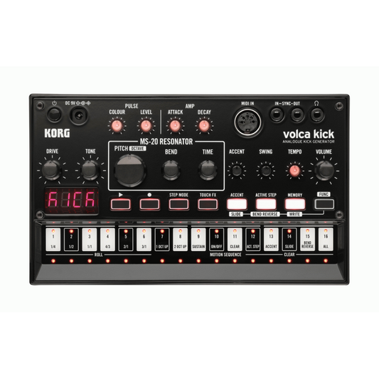 Korg Volca Kick Analog Kick Generator with 16-Step Sequencer and Touch FX