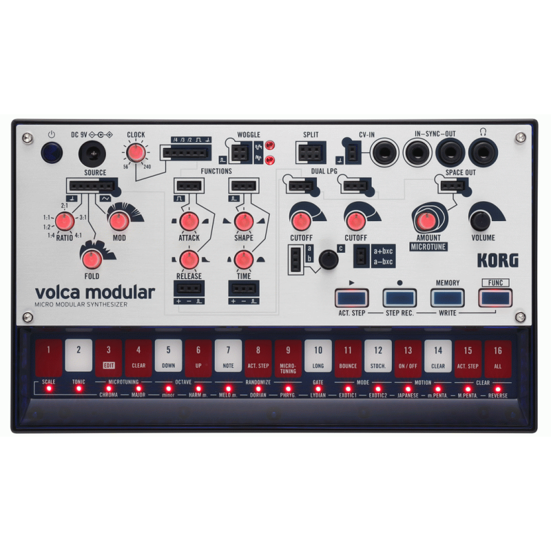 Korg Volca Modular Synthesizer with 8 Modules and 50 Patch Points