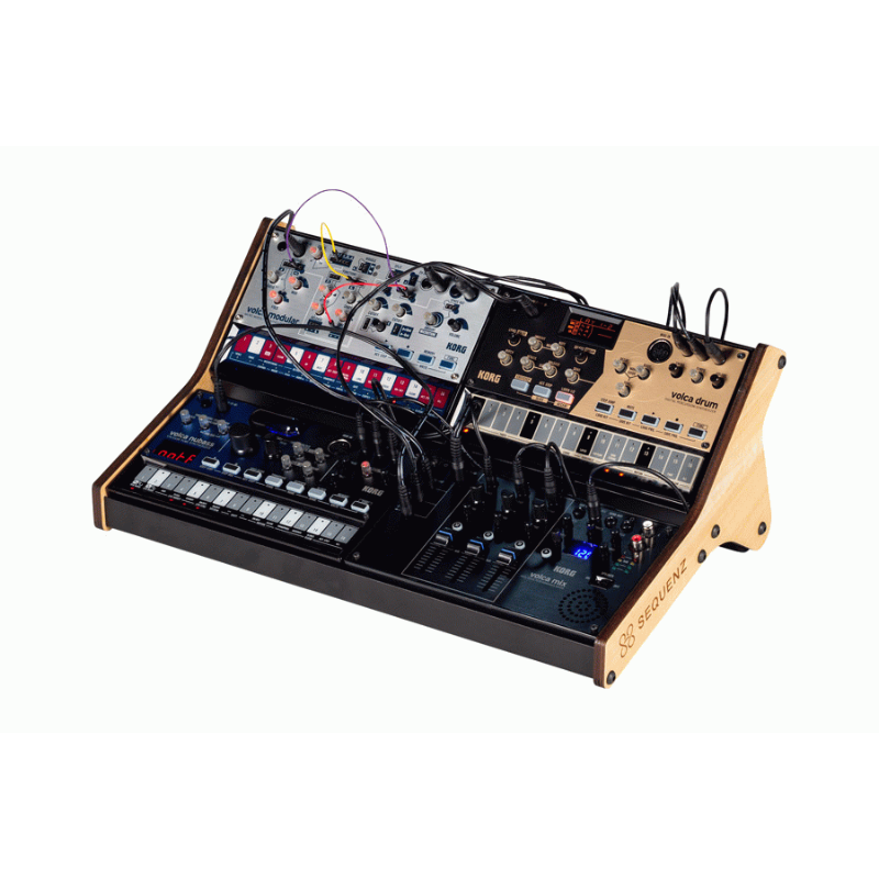 KORG SEQUENZ VOLCA RACK for 4 VOLCAS - Durable Aluminum Framing & Rubber Legs — view 2