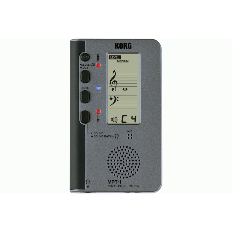 Korg Vocal Pitch Trainer VPT-1 with Five-Line Staff Display and Sound Function