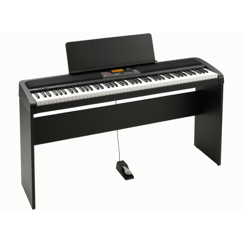 KORG XE20 88 Note Digital Ensemble Piano with Stand and Three-Pedal Unit — view 2