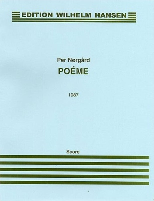 Norgard Poeme Marimba/Percussion Book