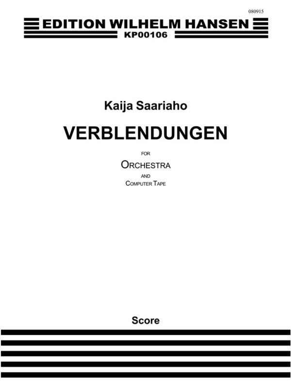 Saariaho Verblendungen Score