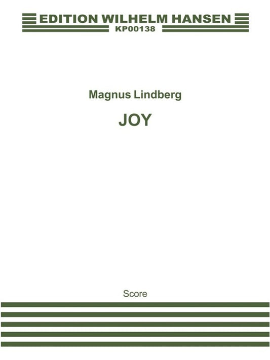 Lindberg Joy Orchestral Score