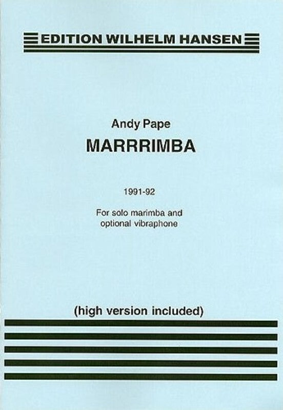 Pape Marrrrimba Solo Marimba Book