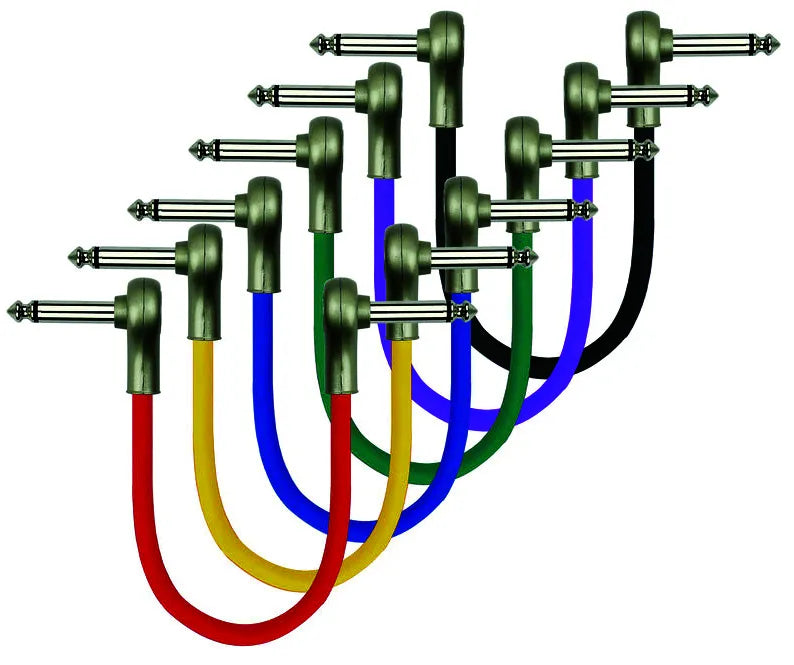 Kirlin 1ft Multi-Colour Patch Cables 6 Pack with OFC Conductor and PVC Jacket