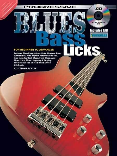 Progressive Blues Bass Licks Book with CD