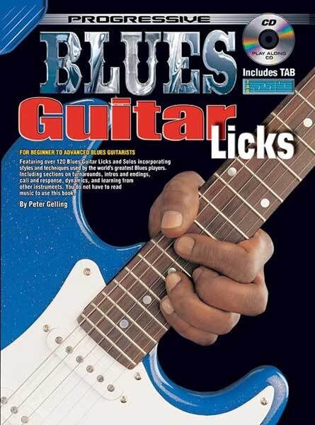 Progressive Blues Guitar Licks Book with CD