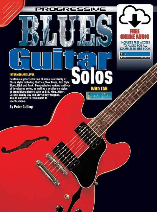Progressive Blues Guitar Solos Book with Online Audio Access