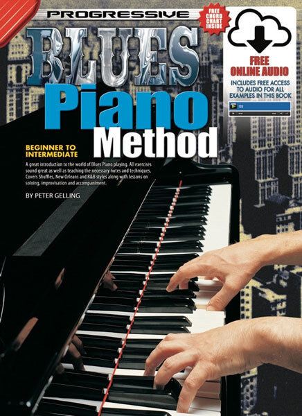 Progressive Blues Piano Method Book with Online Audio Access