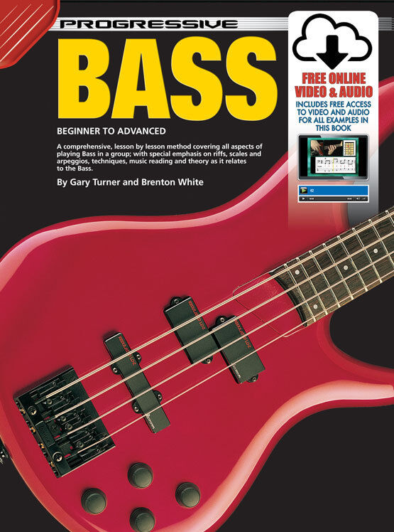 Progressive Bass Guitar Book with Online Video & Audio Access