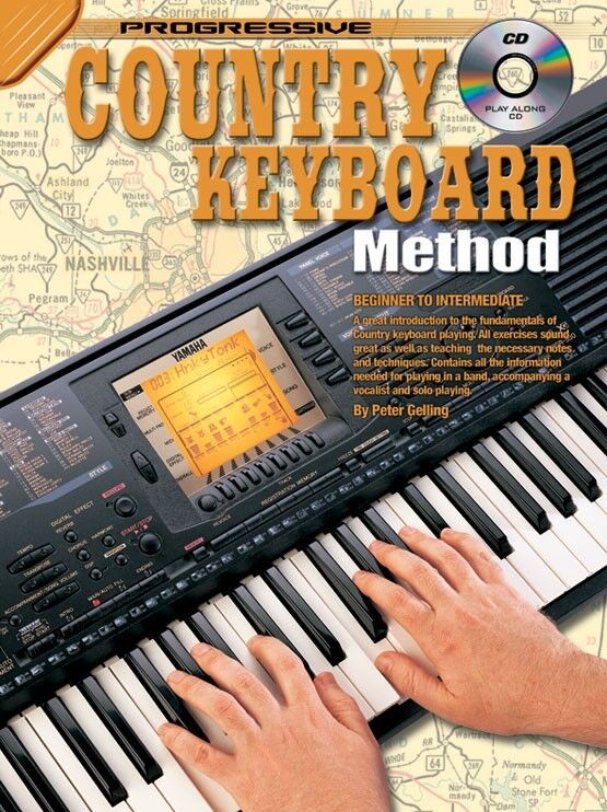 Progressive Country Keyboard Method Book with CD