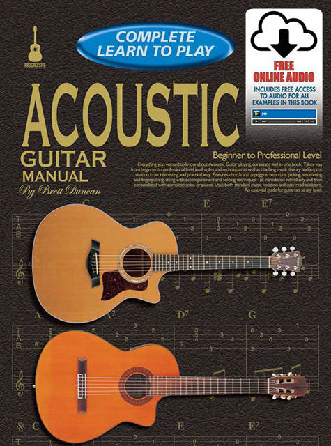 Progressive Complete Learn To Play Acoustic Guitar Book with Online Audio