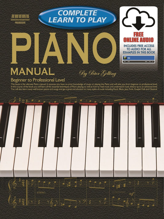 Progressive Complete Learn To Play Piano Book with Online Audio Access
