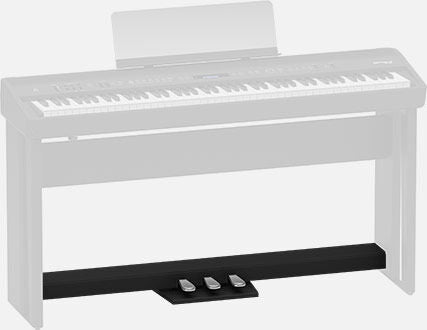 ROLAND KPD-90 Pedal Board for FP-60/90 Digital Pianos - Custom 3-Pedal Unit in White, Requires KSC-72/KSC-90 Stand (Sold Separately)