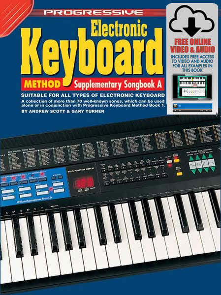 Progressive Keyboard Method Supplementary Book with Online Video & Audio