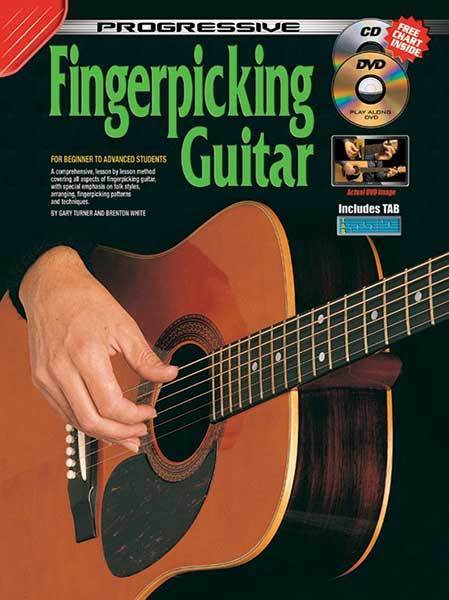 Progressive Fingerpicking Guitar Book/CD/DVD Book