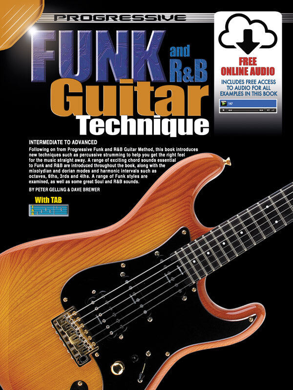 Progressive Funk and R&B Guitar Technique Book with Online Audio
