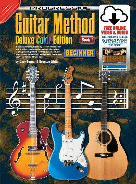 Progressive Guitar Method 1 Deluxe Edition Book with Online Video & Audio