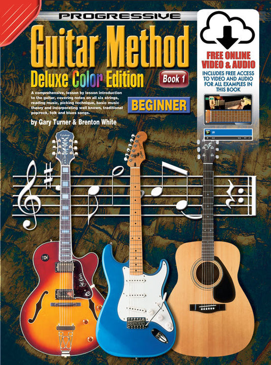 Progressive Guitar Method 1 Deluxe Edition Book with Online Video & Audio