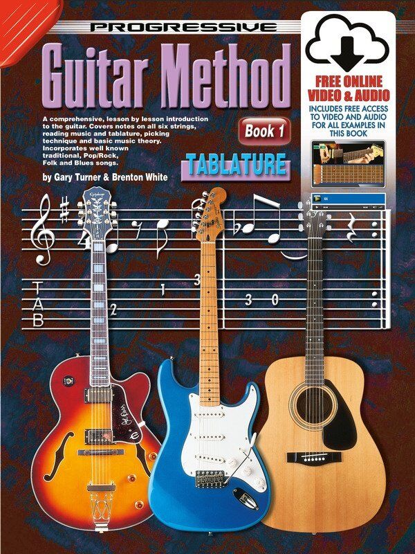 Progressive Guitar Method Book 1 with TAB - 64 Pages, Learn To Play Publishing