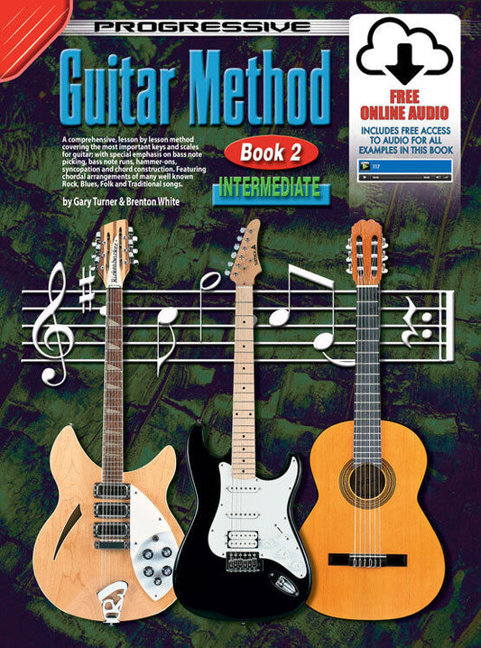 Progressive Guitar Method Book 2 with Online Video & Audio Access