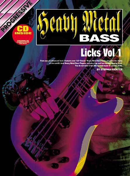 Progressive Heavy Metal Bass Licks Volume 1 Book with CD