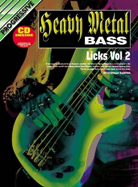 Progressive Heavy Metal Bass Licks Volume 2 Book with CD