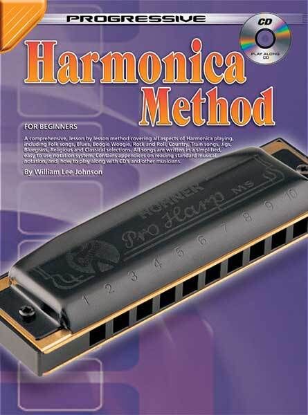 Progressive Harmonica Method Book with CD