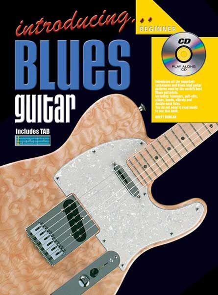 Blues Guitar Book and CD with Techniques, Patterns, and 27 Lessons